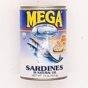 Mega Sardines In Natural Oil 425 gm