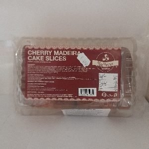 Saffron Pastries Cherry Cake slices Madeira 385 gm